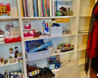 Great architecture books here and Ephemera of local Illinois towns. Winter decorations,  holiday "sugar houses", vintage ornaments, Judaica and Hanukkah items