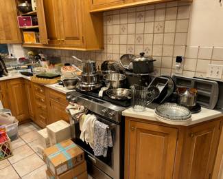 All-Clad stainless steel pots and pans