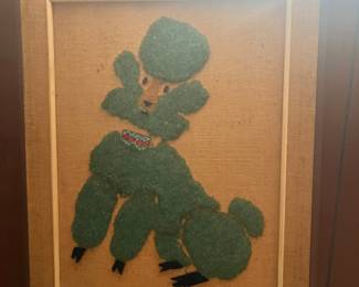 MCM poodle art