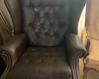 Leather recliner