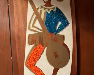 MCM decorative teak tray - Lakota, MN