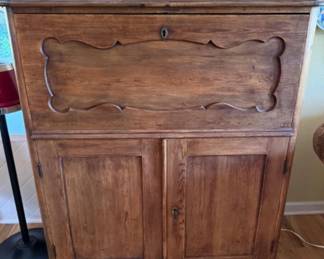 Antique Louis XV Style Drop Front Secretary Desk	