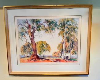 Signed & Framed Vibrant Tree Landscape - By G.G. Crossley