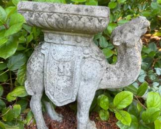 Decorative Concrete Camel Garden Sculpture	