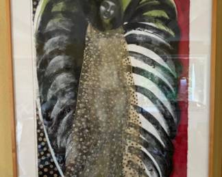 Signed Layne Kleinart "Persuasion 7" Monotype Painting (1993)	
