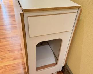 White Quilting/Sewing Cutting Table w/ Storage