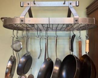 Heavy Duty Enclume Ceiling Pot Rack w/ Hooks (Approx. $500 - $700)