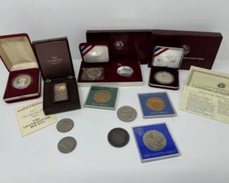 Collector's Set of 12 Coins: Olympics, Warwick Castle, Hamilton Mint+	
