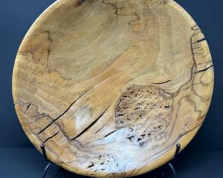 Signed & Dated Alan Adler Woodturned Bowl - California Pepperwood
