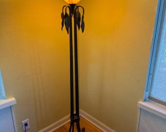 Torchère Style Floor Lamp - Striking Silhouette & Upward Light