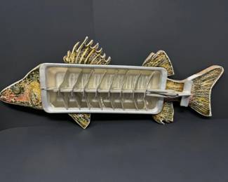 Artistic Wall Hanging Fish from Vintage Ice Cube Tray	