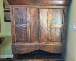 Indonesian-Inspired Storage Cabinet w/ Bi-Fold Doors