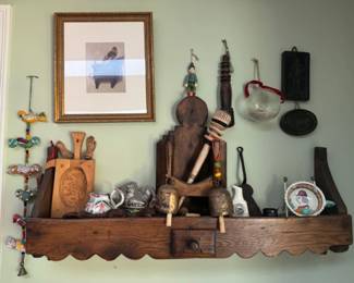 Rustic Wooden Vintage Charms: Kitchen Treasures, Folk Art, & Decor+