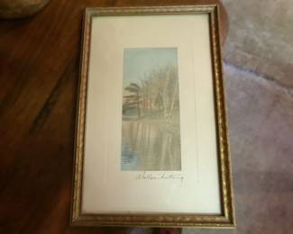 Wallace Nutting Signed Print 