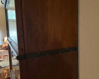 The side of the bookcase