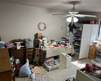 Looking into the Sewing and craft room