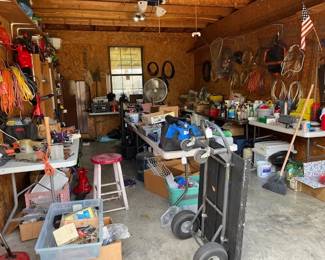 A look inside the detached garage/shop