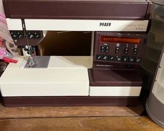 PFAFF sewing machine in cabinet