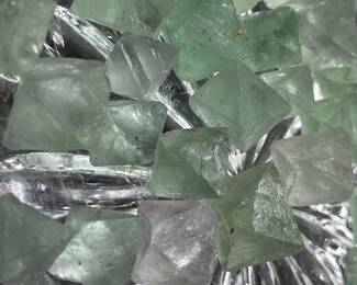 Naturally formed octahedral Fluorite