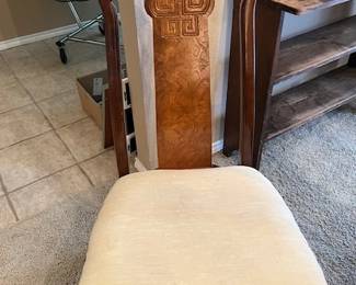 A close look at one of the chairs