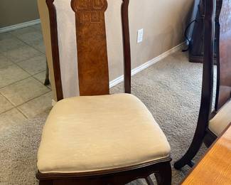 Close up of one of the chairs