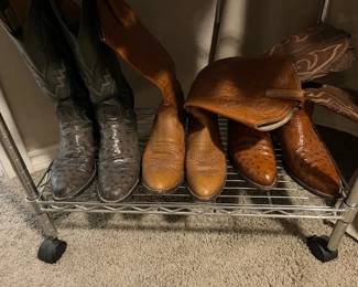 More Ostrich, Eel boots