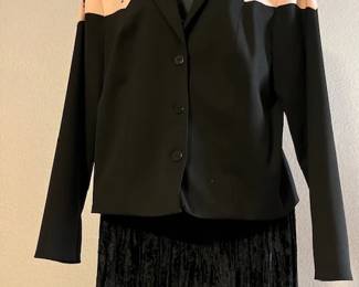 Vintage Western style jacket, velvet skirt
