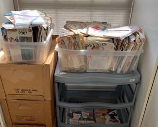 Lots of modern and vintage patterns 