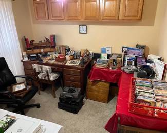 Looking into the office