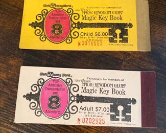 Disney magic key books. 5 different ones - 2 full books