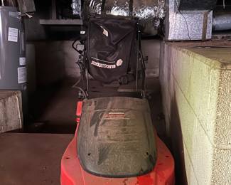 Black and Decker Electric Push Mower & Stihl Gas Powered Push Mower (behind this one, not pictured)