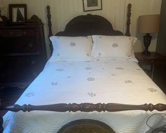 Full size bed, bedding sold separately 