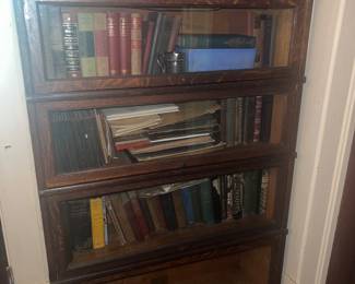 Barristers bookcase & books sold separately 