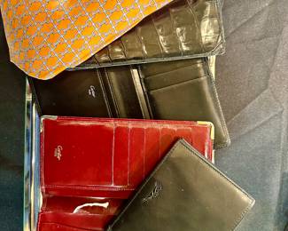Hermes Tie &  Cartier Wallets