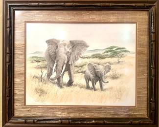 Linda Picken s/n Elephant Print