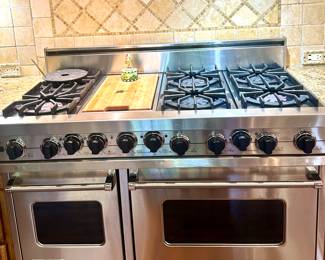 Viking 48" Dual Fuel Range with Convection Ovens & Griddle