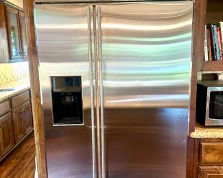 42" GE Monogram Counter-Depth Stainless Steel Refrigerator 