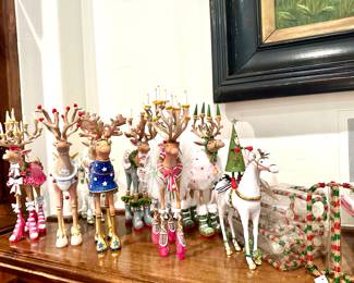 Mackenzie Childs "Patience Brewster" Reindeer Collection