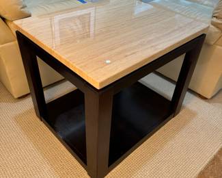 Standard Furniture 2 Tiered End Table (28"W x 23-1/2"H x 23"D)