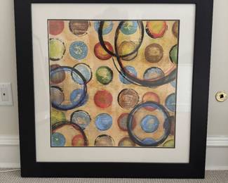 Framed Abstract Circles Print by Jeni Lee