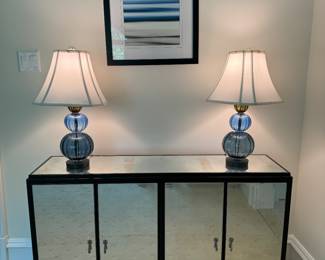 Mitchell Gold & Bob Williams 4 Door Mirrored Buffet (14"D x 51"W x 30"H)