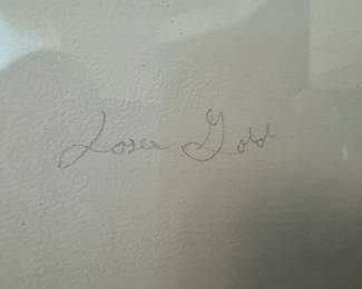 Framed "Gray White Graphite" Giclee Signed Lora Gold / 1495/3600 (29-1/2"W x 37-1/2"H)