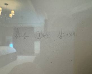 Framed "Gray White Graphite" Giclee Signed Lora Gold / 1495/3600 (29-1/2"W x 37-1/2"H)