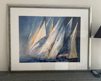 Framed "Against the Wind" Print by Maria Antonia Torres