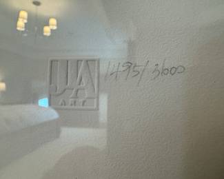 Framed "Gray White Graphite" Giclee Signed Lora Gold / 1495/3600 (29-1/2"W x 37-1/2"H)