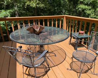 5 pc. metal patio set