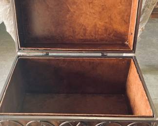 Ornate Decorative Metal Chests. Lockable. 2 Available.