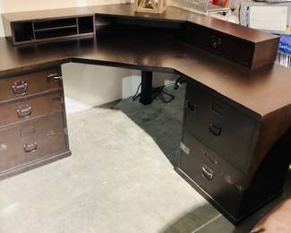 Pottery Barn Executive Corner Desk.