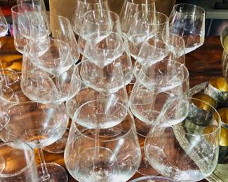 Neiman Marcus Zweifel Crystal Wine Stemware.