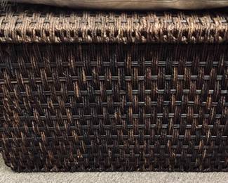 Large Rattan Chest.